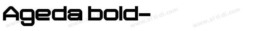 Ageda bold字体转换
